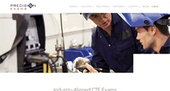 Desktop Screenshot of precisionexams.com
